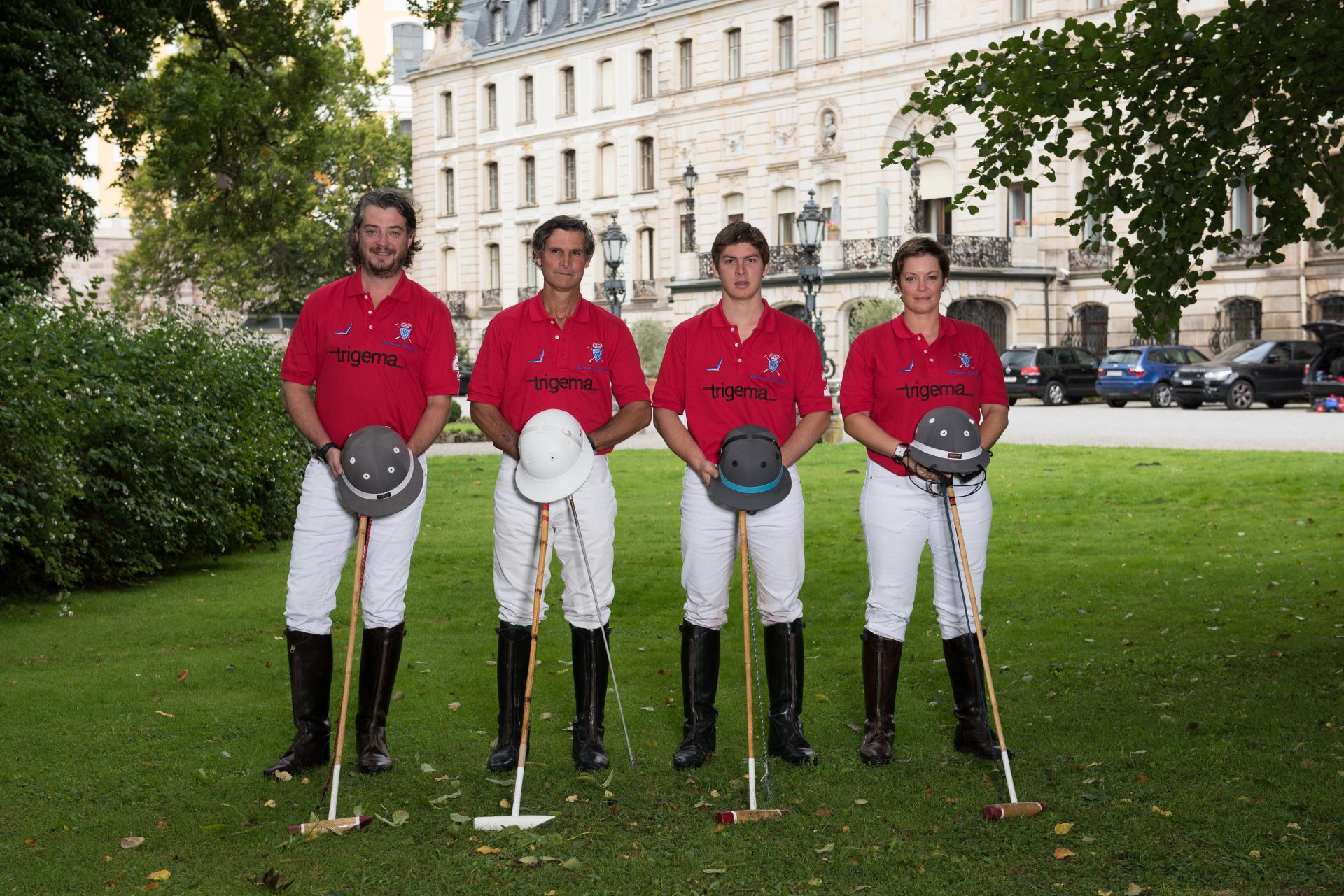 Sebastien Le Page Morgan van Overbroek beim Fürstenberg Polo Cup in Donaueschingen Martin Podesta Min Podesta 