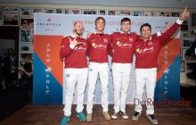 0094-Kathrin_Gralla-SnowPolo_2020_Day_1 Team St. Moritz, Valery Mishchenko, Robert Strom, Max Charlton, Nacho Gonzalez, Sunny Bar, Kulm, Snow Polo World Cup St. Moritz, La Martina Polo