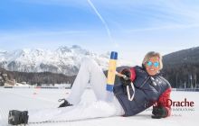 Jan Erik Franck is the voice of polo at Snow Polo World Cup St. Moritz capured by Der Rote Drache Fotografie 