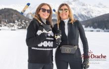 Sponsor Royal Salute represented by Malcolm Borwick who is running the Polo Clinic at Snow Polo World Cup St. Moritz, Learning how to play polo in Switzerland, Bogner Switzerland 