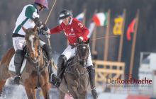 Max Charlton performing at Snow Polo World Cup in St. Moritz 2020 for Team St. Moritz 