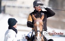 The Royal Salute Polo Clinic with Malcolm Borwick with Grant Ganzi having a drink before the tournament 